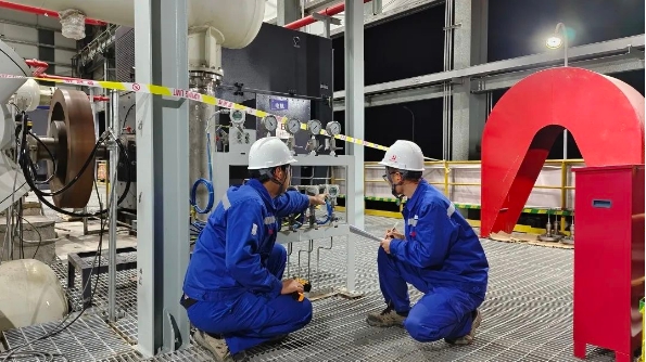芜湖LNG高压压缩机A机空气负荷开车圆满成功